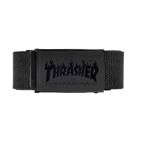 THRASHER FLAME LOGO WEB BELT