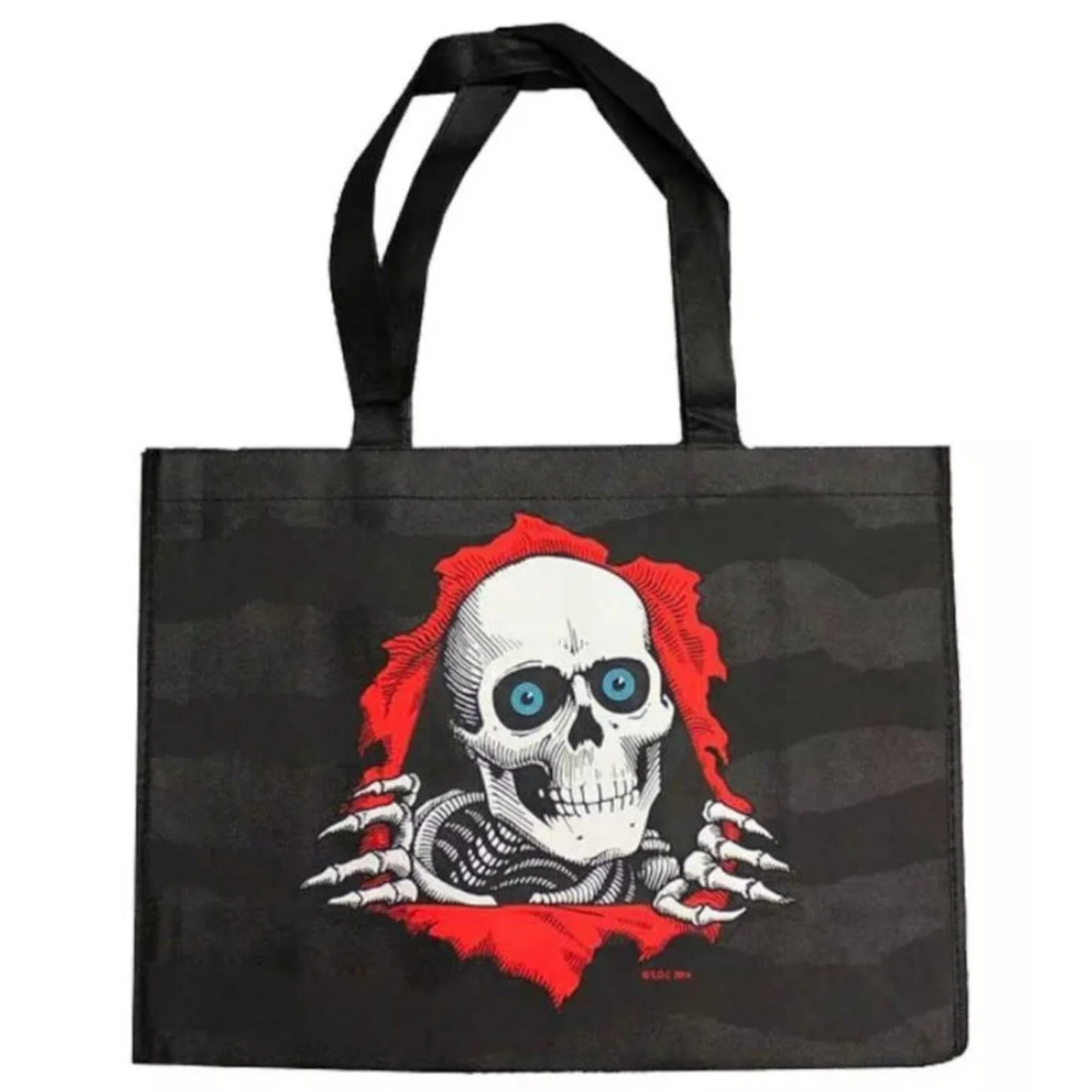 POWELL PERALTA RIPPER BLACK SHOPPING BAG