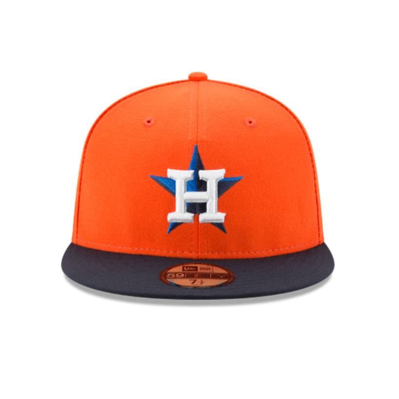 HOUSTON ASTROS 59FIFTY NEW ERA 2017 ORANGE & DARK NAVY FITTED HAT