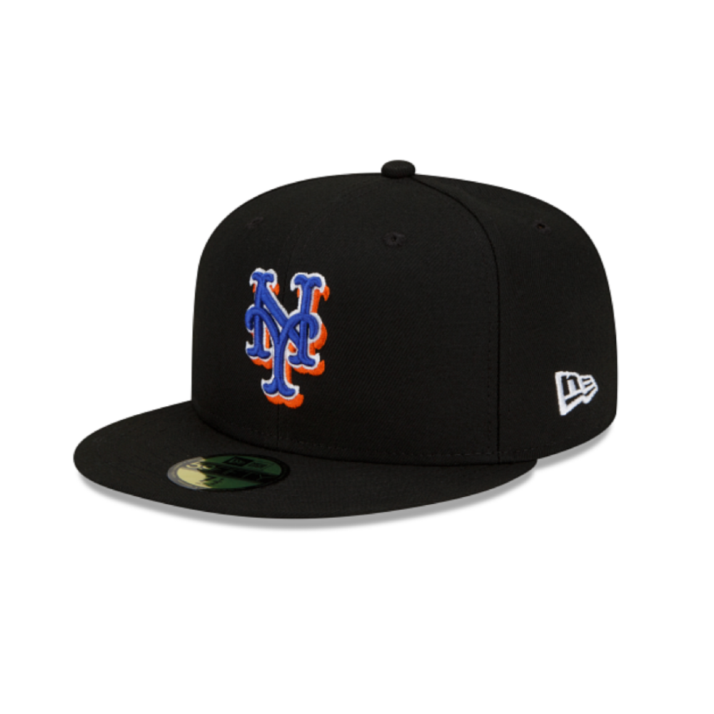 NEW YORK METS 59FIFTY 2022 NEW ERA BLACK FITTED HAT