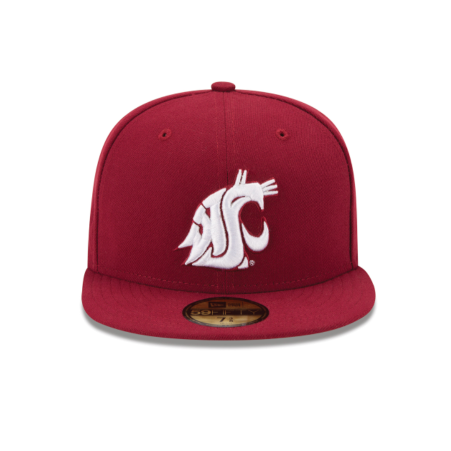 WASHINGTON COUGARS 59FIFTY NEW ERA CRIMSON RED FITTED HAT