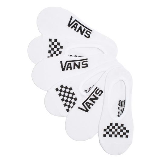 VANS CANOODLE NO SHOW SOCKS (3 PACK) - WHITE