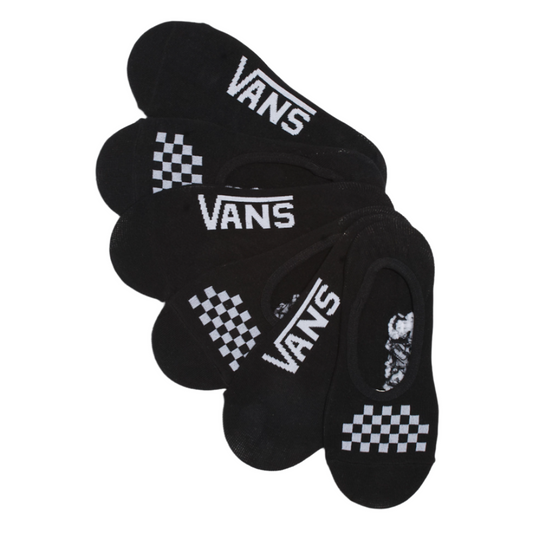 VANS CANOODLE NO SHOW SOCKS (3 PACK) - BLACK