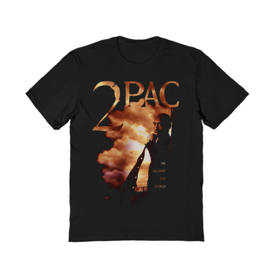 TUPAC ME AGAINST THE WORLD T-SHIRT - BLACK