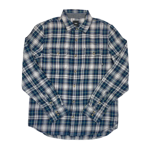 VANS MN SYCAMORE FLANNEL LONG SLEEVE SHIRT - BLUE