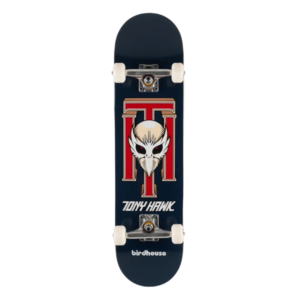 BIRDHOUSE TONY HAWK BIRDMAN NAVY COMPLETE SKATEBOARD - 7.75"