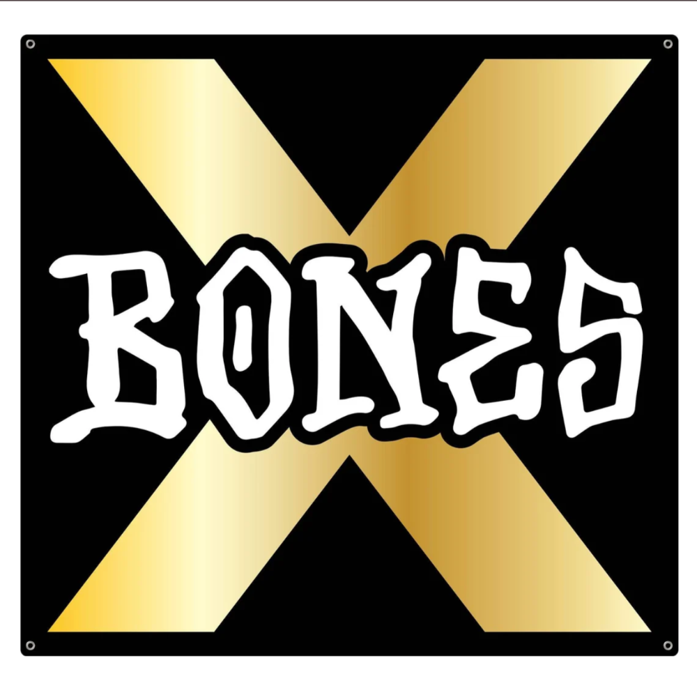 POWELL PERALTA BONES WHEELS CLOTH BANNER 36X34