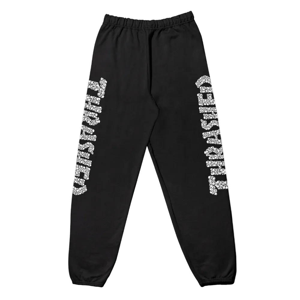 THRASHER SKULL SWEATPANTS - BLACK