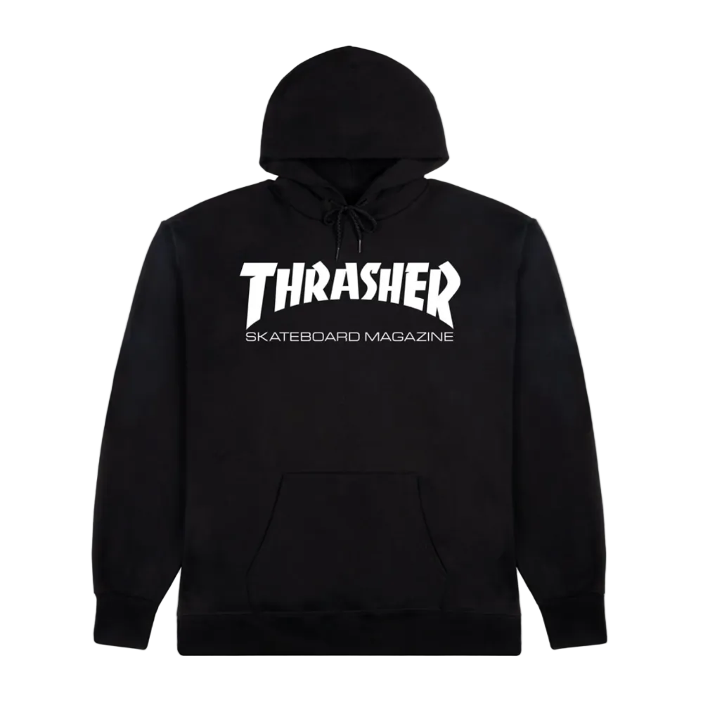 THRASHER SKATE MAG LOGO HOODIE - BLACK