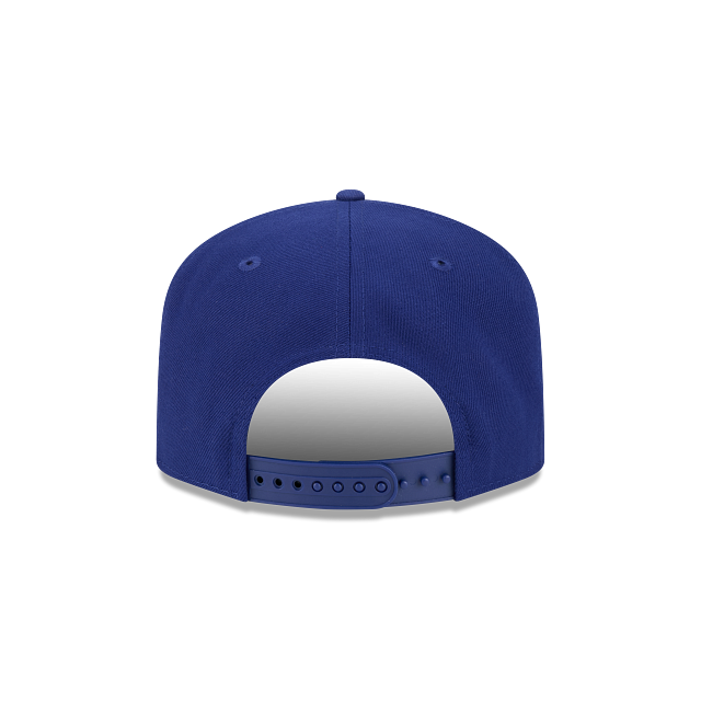 TAMPA BAY LIGHTNING NEW ERA NHL SCRIPT 9FIFTY A-FRAME BLUE SNAPBACK HAT