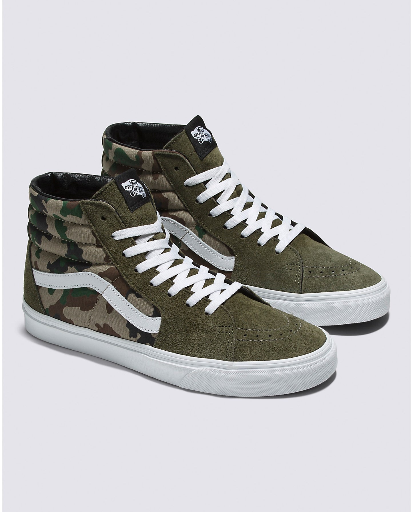 VANS SK8-HI CAMO OLIVE GREEN SHOE