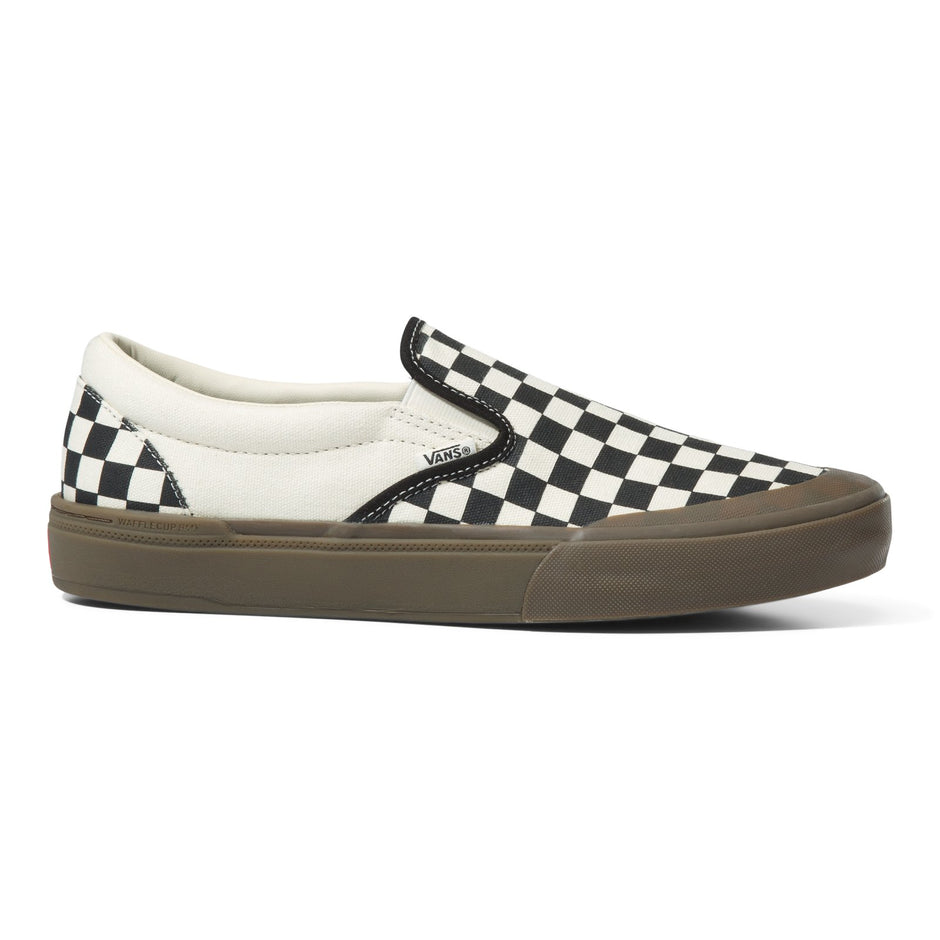 VANS BMX SLIP-ON CHECKERBOARD DARK GUM SHOE