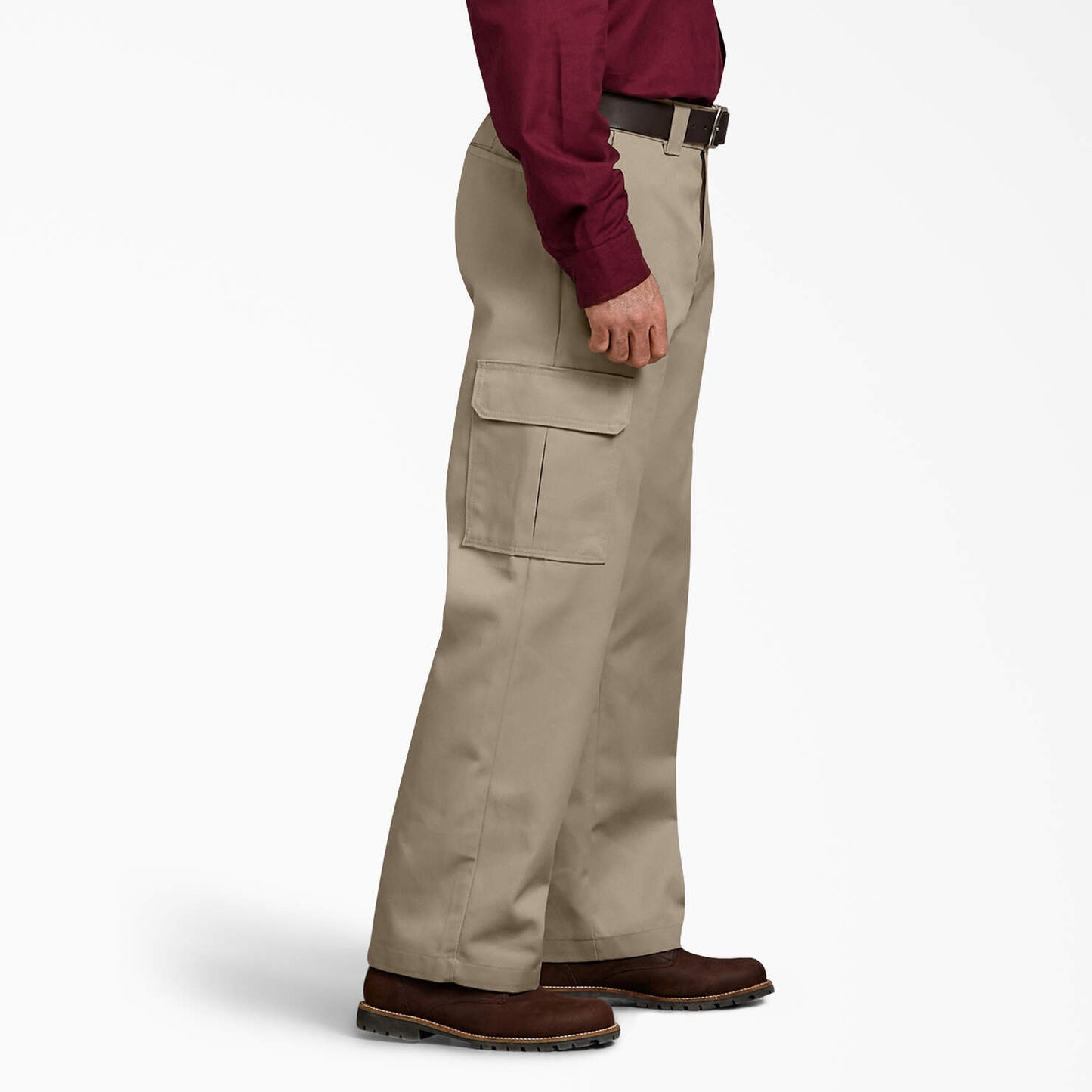 DICKIES Relaxed Fit Cargo Work Pants Khaki