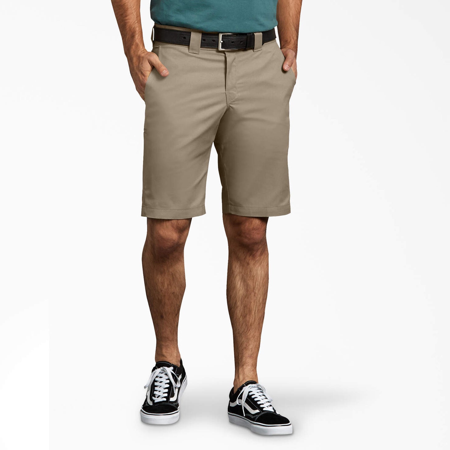 DICKIES SLIM FIT WORK SHORTS, 11” - DESERT SAND