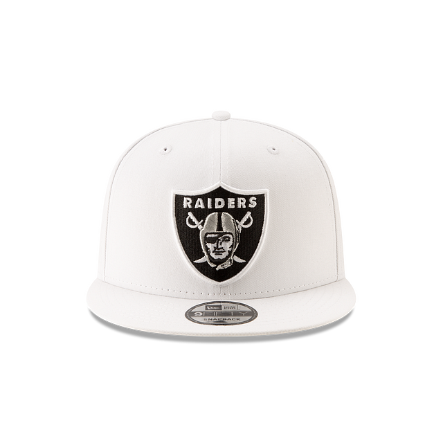 LAS VEGAS RAIDERS 9FIFTY NEW ERA WHITE SNAPBACK HAT