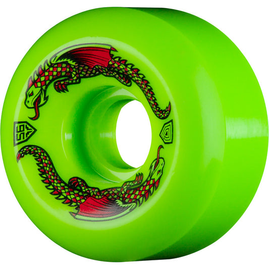 Powell Peralta Dragon Formula Green Skateboard Wheels 93A 4pk