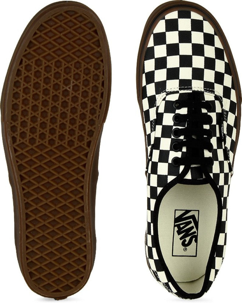 VANS AUTHENTIC CHECKERBOARD BLACK/WHITE/GUM SHOE