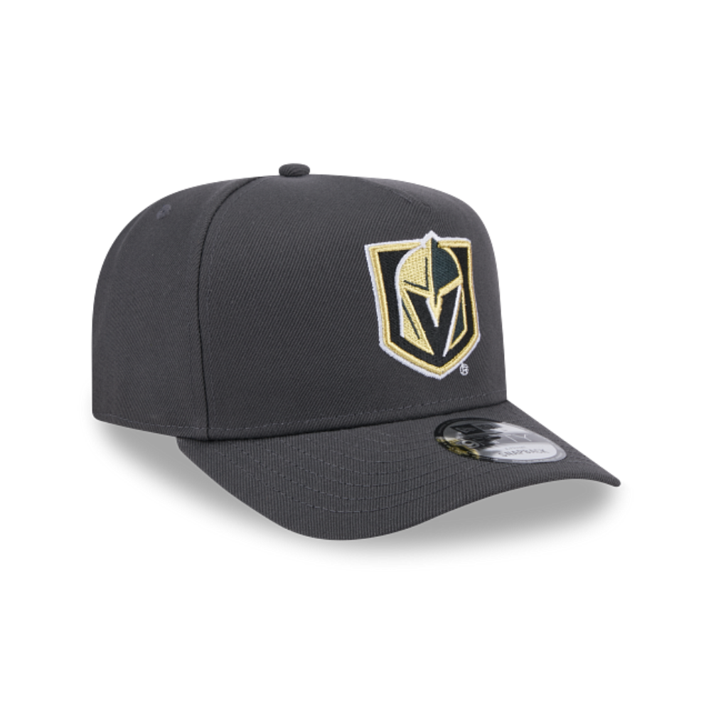 LAS VEGAS KNIGHTS 9FIFTY A-FRAME NEW ERA NHL GREY SNAPBACK HAT