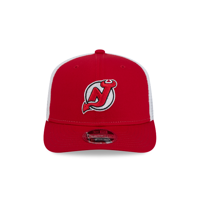 NEW JERSEY DEVILS NEW ERA NHL 9SEVENTY RED TRUCKER SNAPBACK HAT