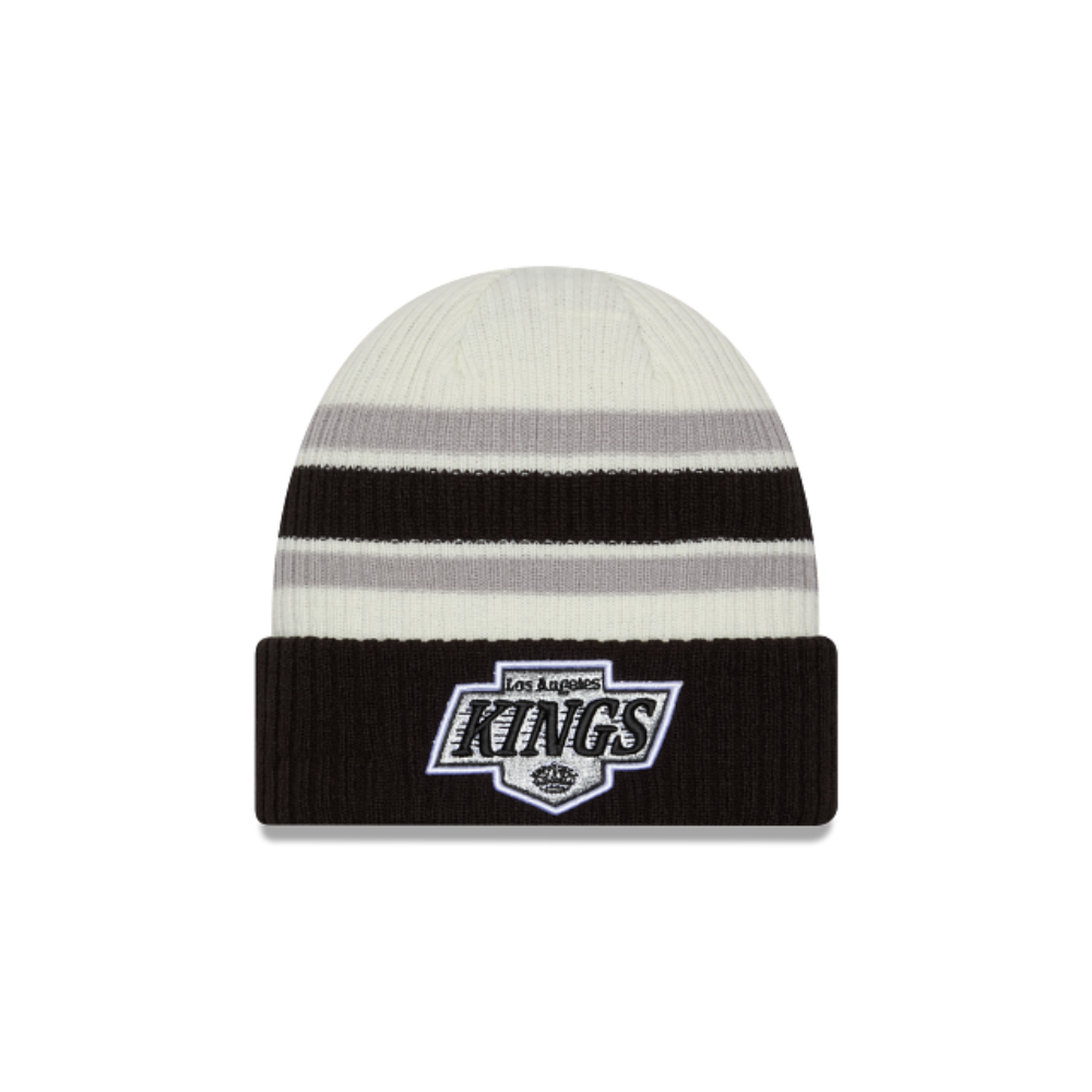 NEW ERA LOS ANGELES KINGS VINTAGE KNIT STRIPED BEANIE