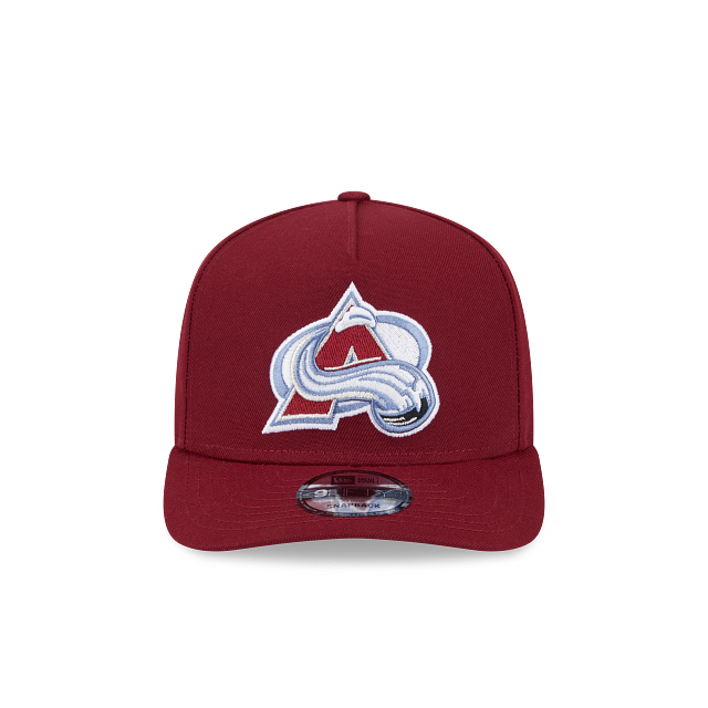 COLORADO AVALANCHES 9FIFTY A-FRAME NEW ERA NHL MAROON SNAPBACK HAT