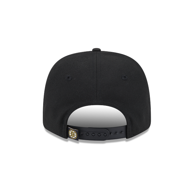 BOSTON BRUINS NEW ERA NHL 9SEVENTY ADJUSTABLE BLACK SNAPBACK HAT