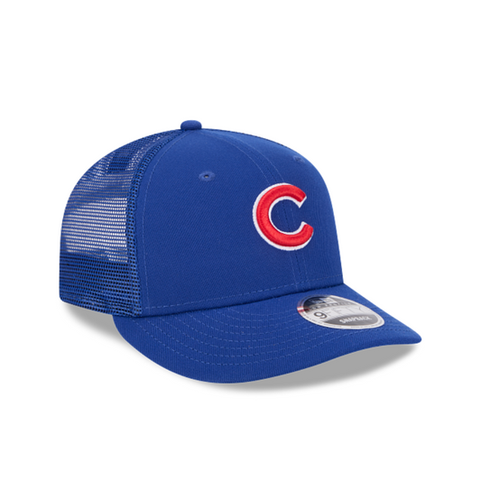 CHICAGO CUBS 9FIFTY NEW ERA LOW PROFILE BLUE MESH SNAPBACK HAT