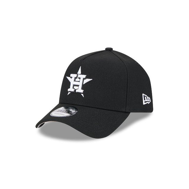 HOUSTON ASTROS 9FORTY A-FRAME NEW ERA BLACK/WHITE SNAPBACK HAT