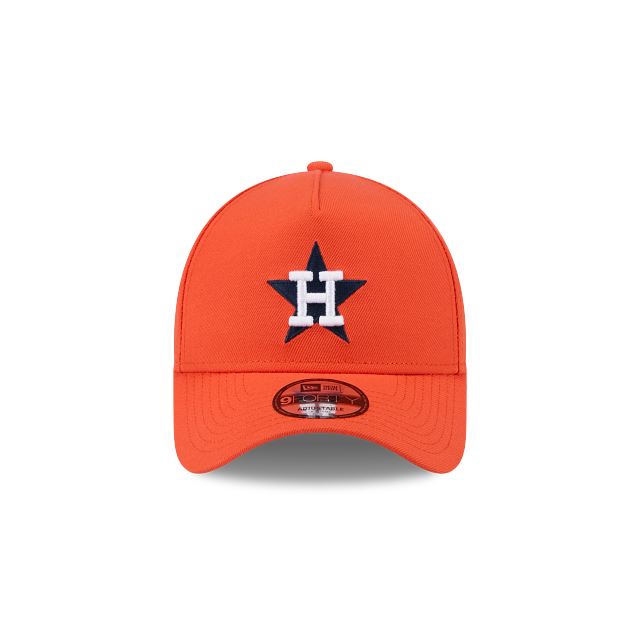 HOUSTON ASTROS 9FORTY A-FRAME NEW ERA ORANGE SNAPBACK HAT