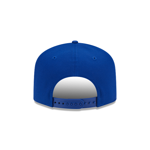 NEW YORK ISLANDERS NEW ERA NHL SCRIPT 9FIFTY A-FRAME BLUE SNAPBACK HAT