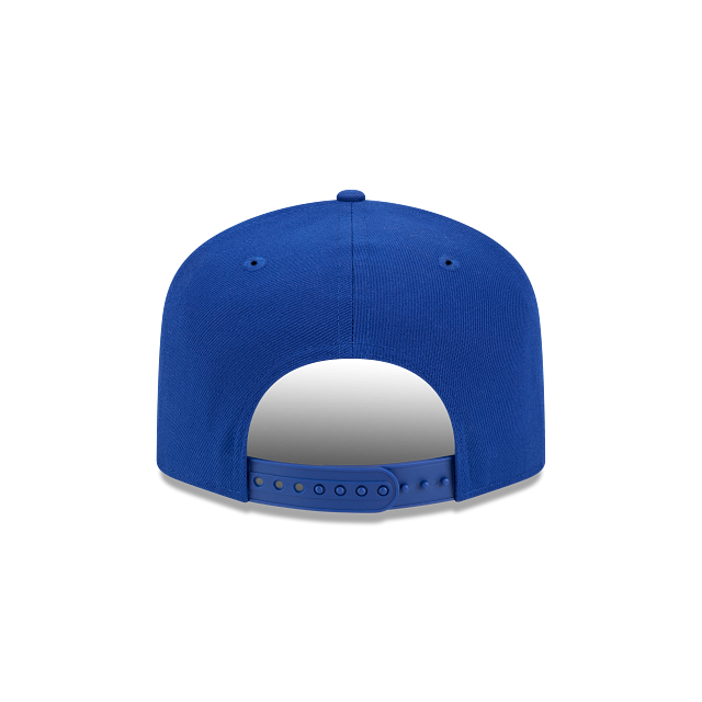 NEW YORK RANGERS NEW ERA NHL SCRIPT 9FIFTY A-FRAME BLUE SNAPBACK HAT