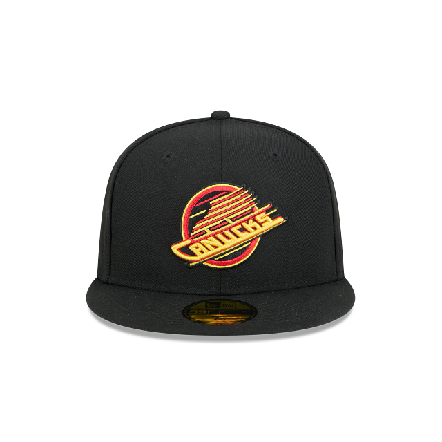 VANCOUVER CANUCKS NEW ERA NHL 59FIFTY BLACK FITTED HAT