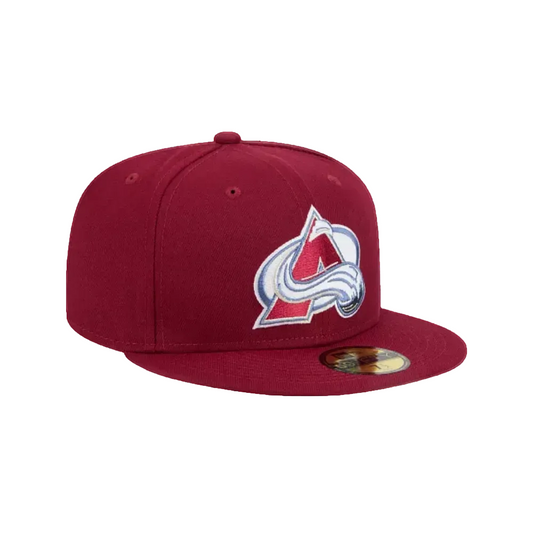COLORADO AVALANCHES NEW ERA NHL 59FIFTY MAROON FITTED HAT