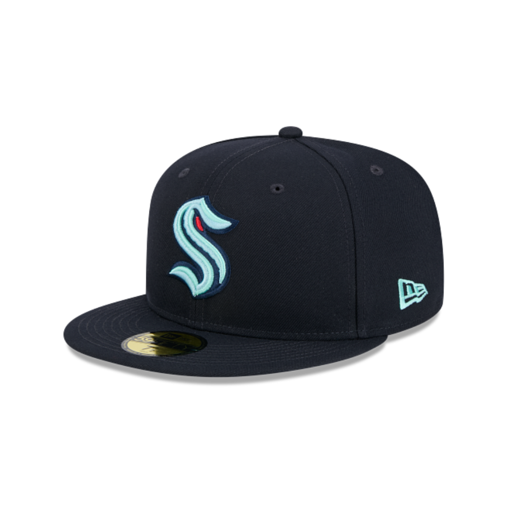 SEATTLE KRAKEN NEW ERA NHL 59FIFTY NAVY FITTED HAT