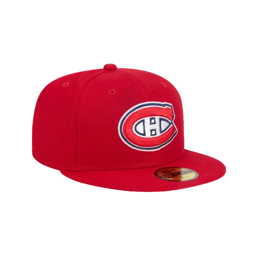 MONTREAL CANADIENS NEW ERA NHL 59FIFTY RED FITTED HAT