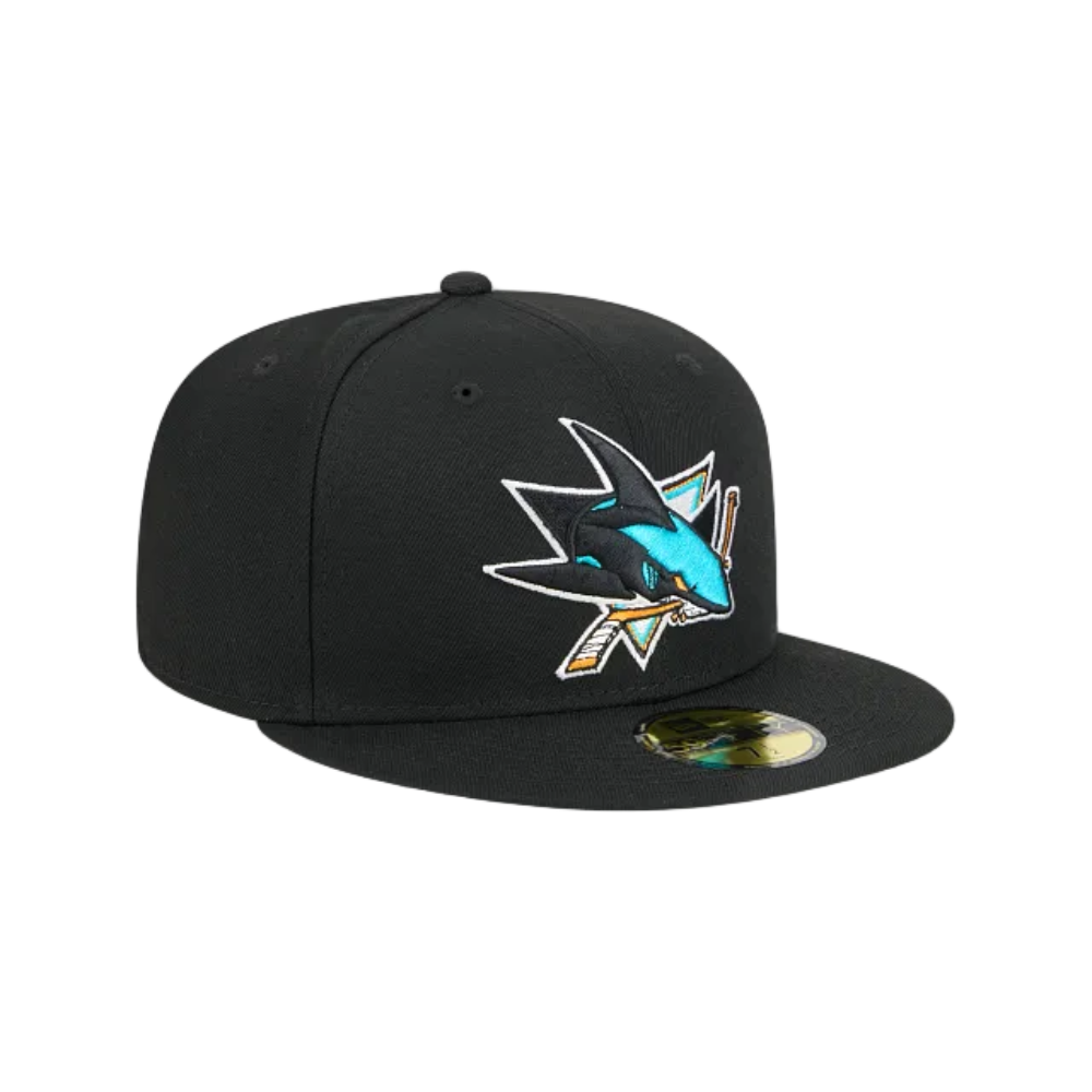 SAN JOSE SHARKS NEW ERA NHL 59FIFTY BLACK FITTED HAT