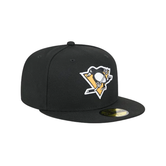 PITTSBURGH PENGUINS NEW ERA NHL 59FIFTY BLACK FITTED HAT