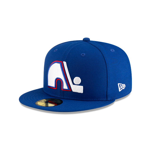 QUEBEC NORDIQUES NEW ERA NHL 59FIFTY BLUE FITTED HAT