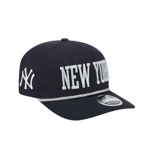 NEW YORK YANKEES 9SEVENTY NEW ERA ROPE DARK NAVY SNAPBACK HAT