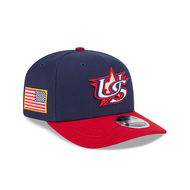 USA BASEBALL 9SEVENTY NEW ERA 2TONE NAVY/RED SNAPBACK HAT