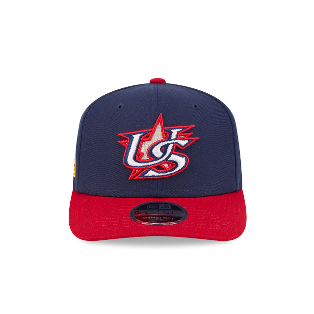 USA BASEBALL 9SEVENTY NEW ERA 2TONE NAVY/RED SNAPBACK HAT