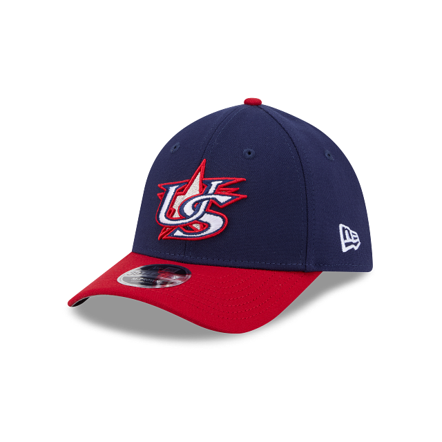 USA BASEBALL 39THIRTY NEW ERA 2TONE NAVY/RED FITTED HAT