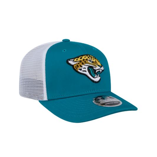 JACKSONVILLE JAGUARS 9SEVENTY NEW ERA TEAL TRUCKER SNAPBACK HAT