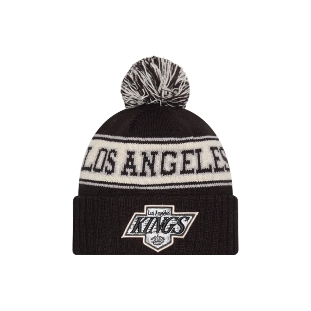 NEW ERA LOS ANGELES KINGS RETRO KNIT POM BEANIE