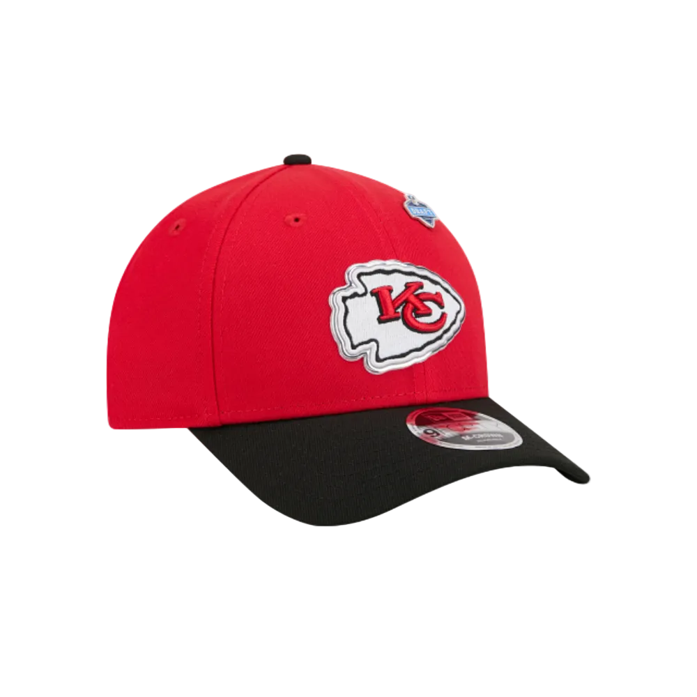 KANSAS CITY CHIEFS 9FORTY M-CROWN 2026 DRAFT NEW ERA 2TONE SNAPBACK HAT