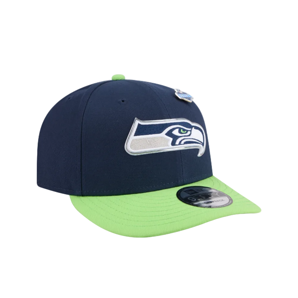 SEATTLE SEAHAWKS 9FIFTY PRE-CURVED 2026 DRAFT NEW ERA 2TONE SNAPBACK HAT