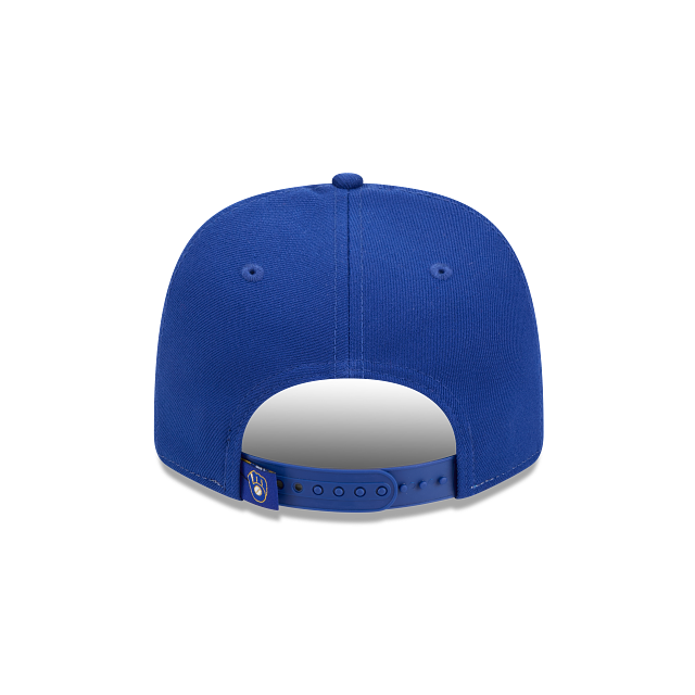 MILWAUKEE BREWERS 9SEVENTY NEW ERA BLUE AND YELLOW SNAPBACK HAT