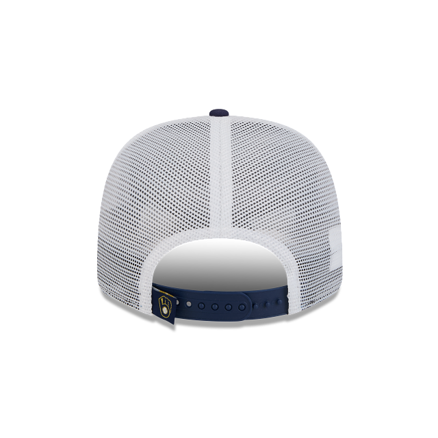 MILWAUKEE BREWERS 9SEVENTY NEW ERA NAVY TRUCKER SNAPBACK HAT