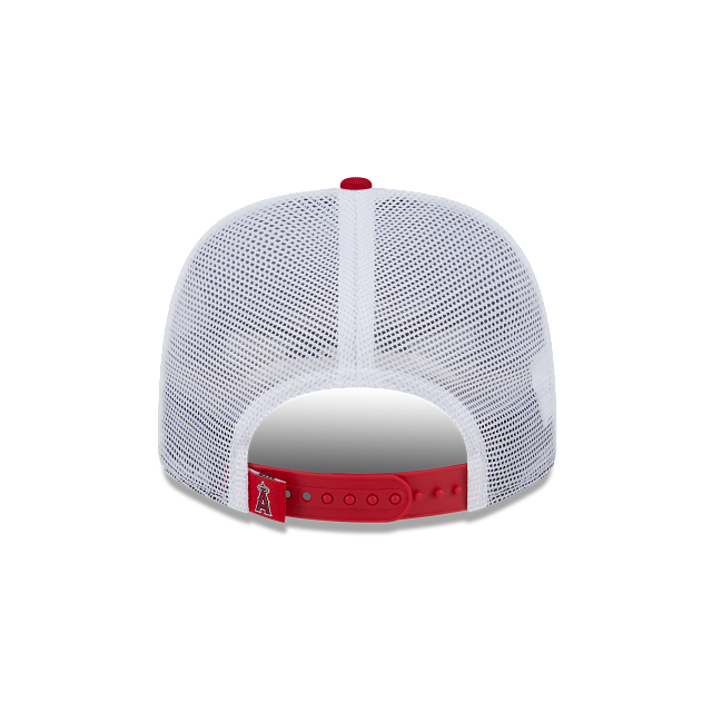 ANAHEIM ANGELS NEW ERA 9SEVENTY RED SNAPBACK TRUCKER HAT
