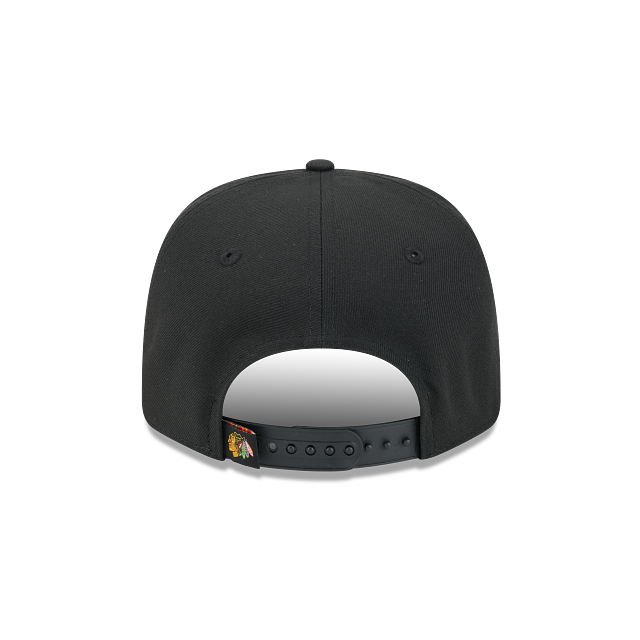 CHICAGO BLACKHAWKS NEW ERA NHL 9SEVENTY BLACK ADJUSTABLE SNAPBACK HAT